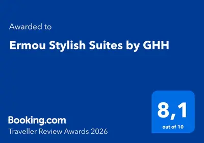 a blue screen with the words examkritkritkritkritkritkritkritkritventures at Ermou Stylish Suites by GHH in Athens