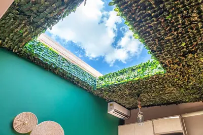 a window in the ceiling of a room at Cool Style Private Apartments in Athens