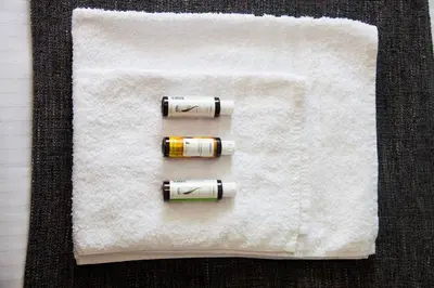 two wine bottles sitting on top of a white towel at TONI'S Classy Home in Kolonaki, local's Gem in Athens