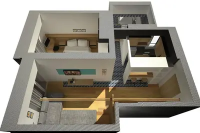 a model of a house top view at Superior Central Apt|3min to Metro|AC|Netflix|iMac in Athens