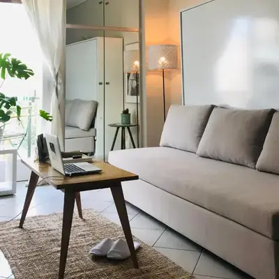 Stefanias sunny Acropolis Studio on Drakou pedestrian