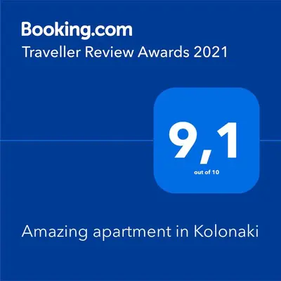 a blue box with the text traveling appointment in kholmiki at Amazing apartment in Kolonaki in Athens