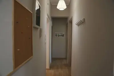 a hallway with at Penthouse lux flat with 2 bd next to larissis in Athens
