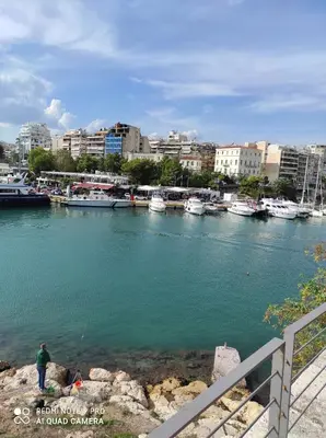 a body of water with boats in a harbor at ATHENS RIVIERA SEA VIEW APARTMENT in Piraeus