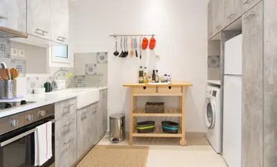 a kitchen with a sink and a dishwasher at 1 KM from The Acropolis 1 Bedroom Apt in Athens