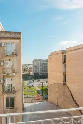 a view from the balcony of an apartment building at 100m2 Luxury Apartment in the Heart of Athens - Living Stone Emerald in Athens