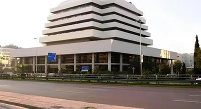 a building on the side of a road at Afrodite's apartment (close to Athens city center) in Athens