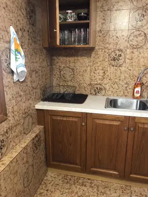 a kitchen with a sink and a counter top at Your Holiday House in Porto Rafti