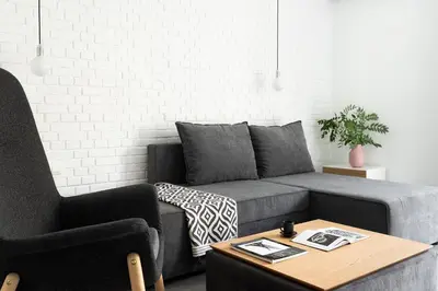 a living room with a couch and a coffee table at Athens View Loft 07 & 08 in Athens