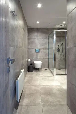 a bathroom with a shower and a toilet at THE apartment 2 BDRS/2 BATHS luxury residence in Athens