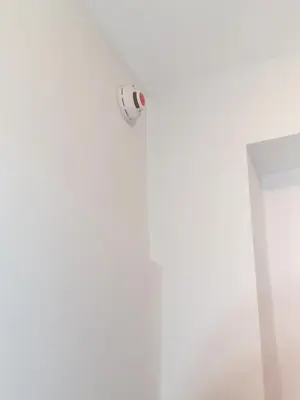 a ball on the wall in a white room at House in the center of Piraeus next to the port and the metro!! in Piraeus