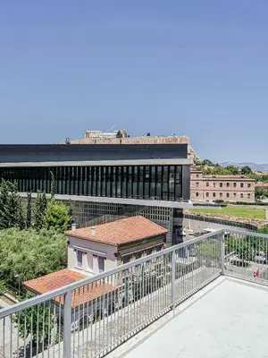 a view from the balcony of a building at Acropolitana Grand view veranda in Athens
