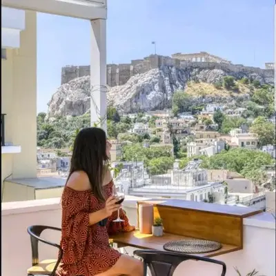 Acropolis stunning view Penthouse in Plaka for 2!