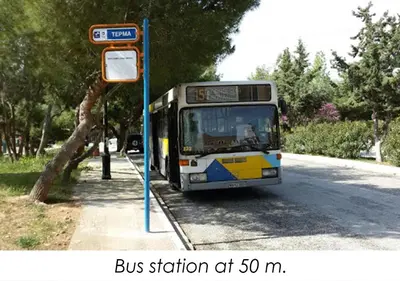 a bus station at a bus station at mi at Boutique40 Luxury Apartment in Athens