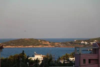 a view of a large body of water at Vravrona Sea View Country House near Athens in Vravrona