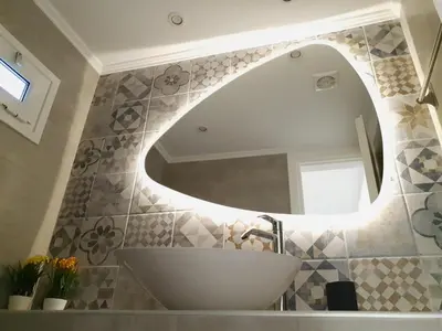 a bathroom with a white sink and a mirror at Cozy Studio 4U Gazi - Center Athens in Athens