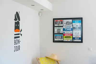 a scoreboard on a wall with a hat on a wall at Your Home2b in Paianía