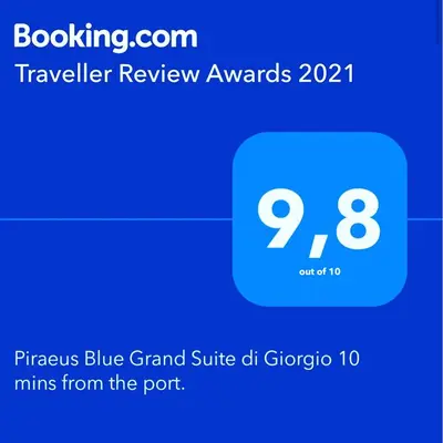 a blue grad at Piraeus Blue Grand Suite di Giorgio 10 mins from the port. in Piraeus