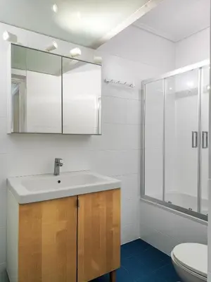 a bathroom with a sink and a toilet at KYMA Apartments - Athens Acropolis 15 in Athens