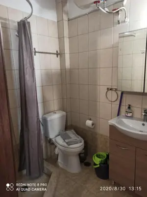 a bathroom with a toilet and a sink at Παιδων στουντιο 3 in Athens