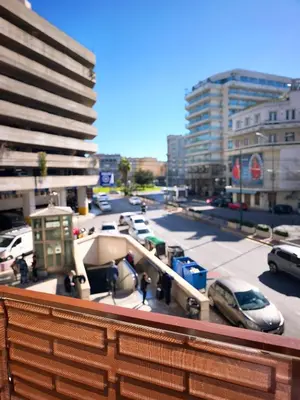 a view of a busy city street with cars at Omega54 City Suites Athens Central Business District in Athens