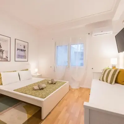 Apartment at Megaro Mousikis st semi basement 1bed 2 pers by MPS