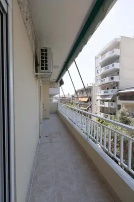 a balcony with a view of a building at The brand new House meets the ideal location Apt1 in Athens