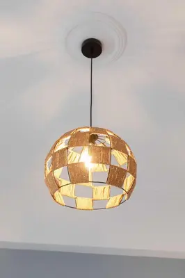 a light fixture hanging from a ceiling at Athenian Port Luxury Apartment 1/Piraeus Riviera in Piraeus