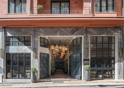 a rendering of the entrance to a building at Anise Aluma Athens, Tapestry Collection by Hilton in Athens