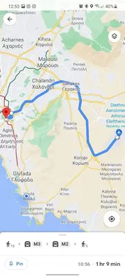 a map of the route of the exodus from jerusalem at Irene's Beauty in Koukaki in Athens