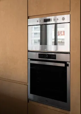 a stainless steel oven in a kitchen at Syntagma Designers Living in Athens