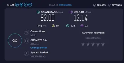 a screenshot of a cell phone screen with the speed settings at Monastiraki 107 SuperHost Hub in Athens