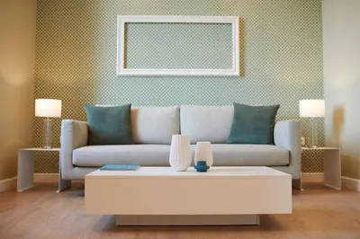 a living room with a couch and a coffee table at Ma Maison No6 Acropolis View Mansion,3bdrs,400Mbps in Athens