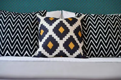 a bed with several pillows on top of it at Ma Maison No6 Acropolis View Mansion,3bdrs,400Mbps in Athens