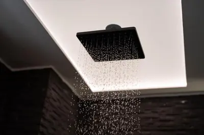 a light on the ceiling of a building at AthensBlues Glyfada Premium in Athens