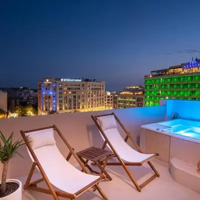 Private Jacuzzi & Acropolis View - The Suite