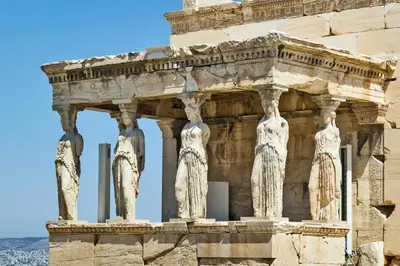 aphaiaeus temple in athens against a blue sky at Apollonos at Heart of Plaka in Athens