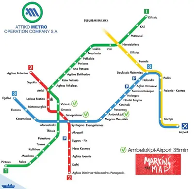 a map of the singaporeaporeaporeapore subwayrt map at Smart apartment, Athens. in Athens