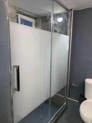 a shower stall with a toilet in a bathroom at Athens City Themis 6 in Athens