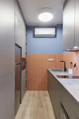 a kitchen with a sink and a counter top at Artemis Suite at Acropolis Historic Center in Athens