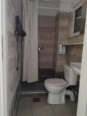 a bathroom with a toilet and a sink at Friends Apartment Syngrou in Athens