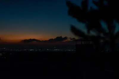 a view of the city at night at Athens Skyline Loft in Athens