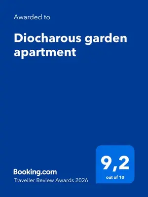 a screenshot of a cell phone with the diagnosis gardenarian appointment at Diocharous garden apartment in Athens