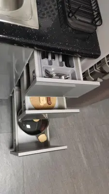 a model of a kitchen with a counter top at Ermou Downtown Suites by Athens Urban Retreat in Athens