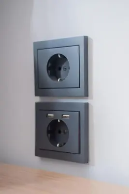 two speakers are attached to a wall at Athens Syntagma Studio in Athens