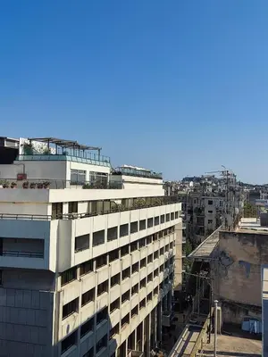 an overhead view of a building in a city at Voda Luxury Residence #102 - Acropolis View Rooftop in Athens