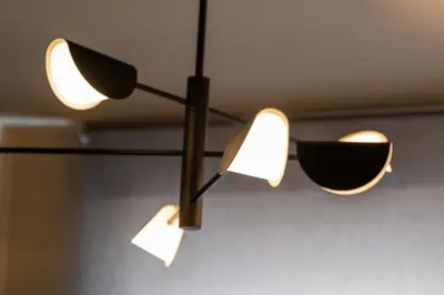 a pair of lights hanging from a ceiling at Athens Exarcheia Vibe 3 in Athens