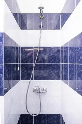 a shower with a hose in a bathroom at Athens Odeon Hotel in Athens
