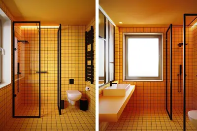 two pictures of a bathroom with a toilet and a shower at DWELL - Elegant City Stay in Athens