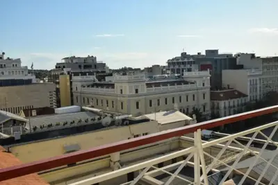 a view of a city skyline with buildings at Pericles Penthouse *Parthenon View* Center in Athens